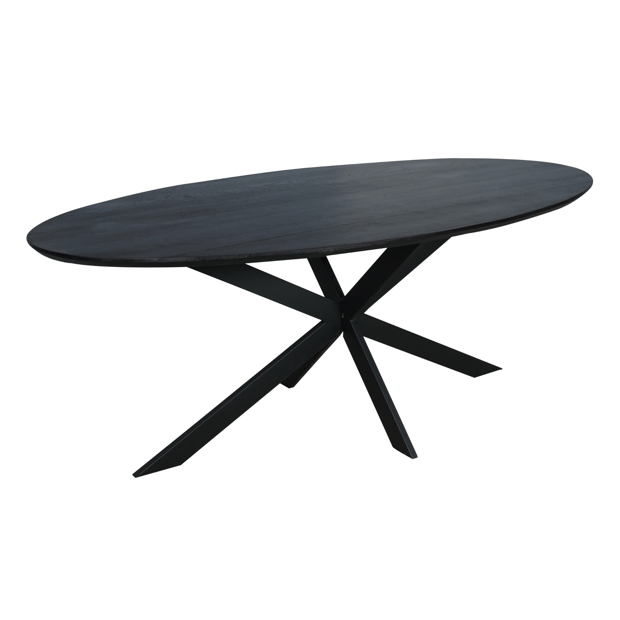 Ovale eettafel Ferris Zwart Eikenhout 210 cm - Image 8