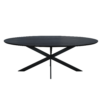 STF-2112_5 Ovale eettafel Ferris Zwart Eikenhout 210 cm - Image 6