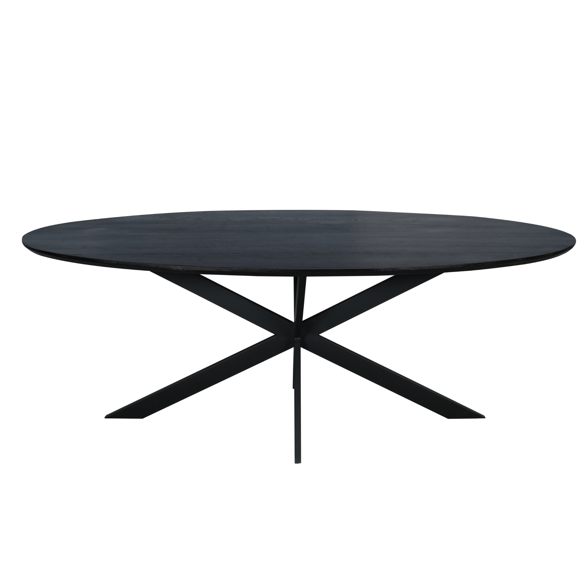 Ovale eettafel Ferris Zwart Eikenhout 210 cm - Image 6