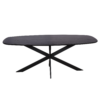 STF-2118_4 Deens ovale eettafel Ferris Zwart Eikenhout 200 cm - Image 5