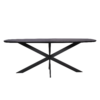 STF-2118_5 Deens ovale eettafel Ferris Zwart Eikenhout 200 cm - Image 6
