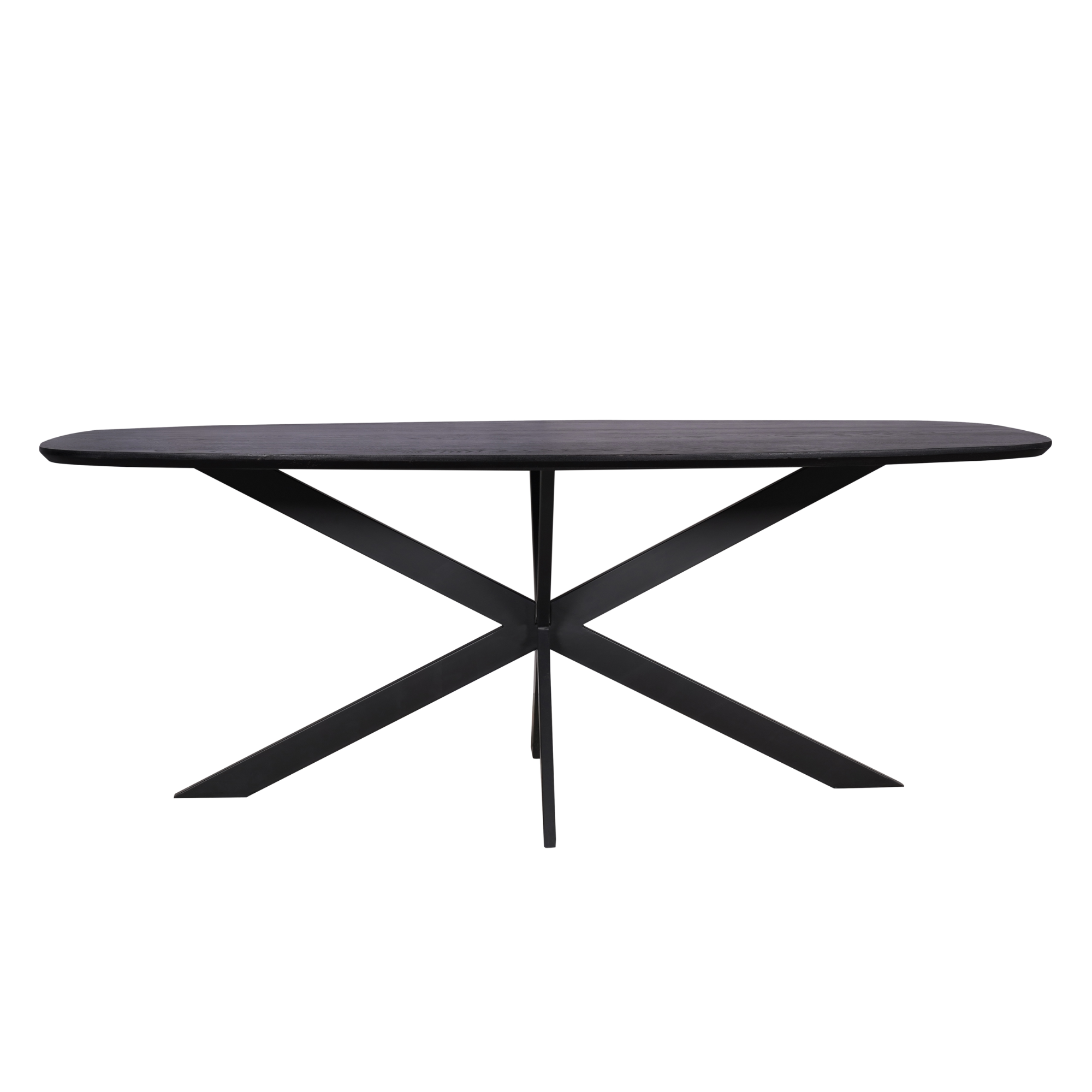 STF-2118_5 Deens ovale eettafel Ferris Zwart Eikenhout 200 cm - Image 6