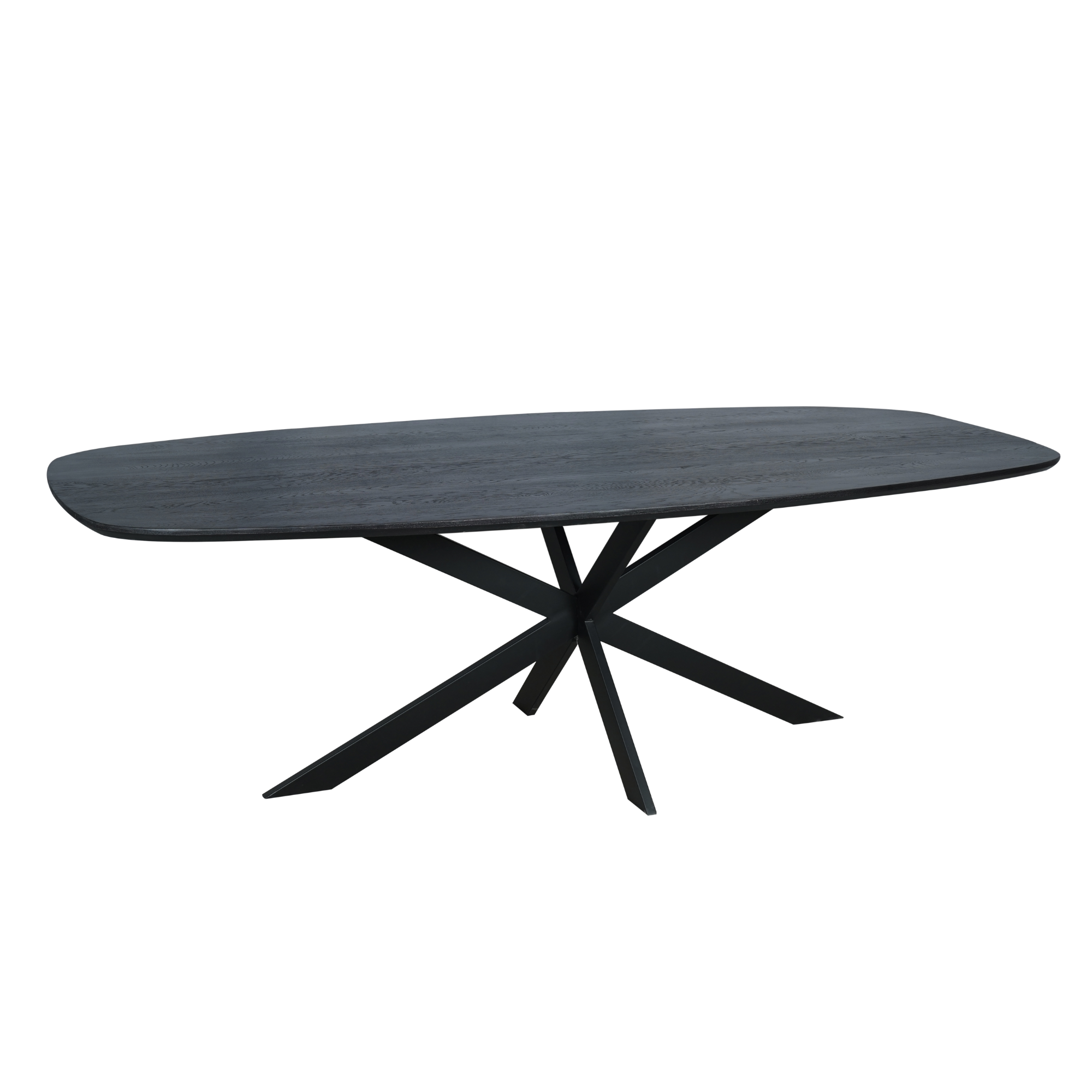 STF-2118_10 Deens ovale eettafel Ferris Zwart Eikenhout 200 cm - Image 11