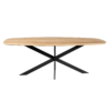 STF-2119_2 Deens ovale eettafel Ferris Naturel Eikenhout 240 cm - Image 3