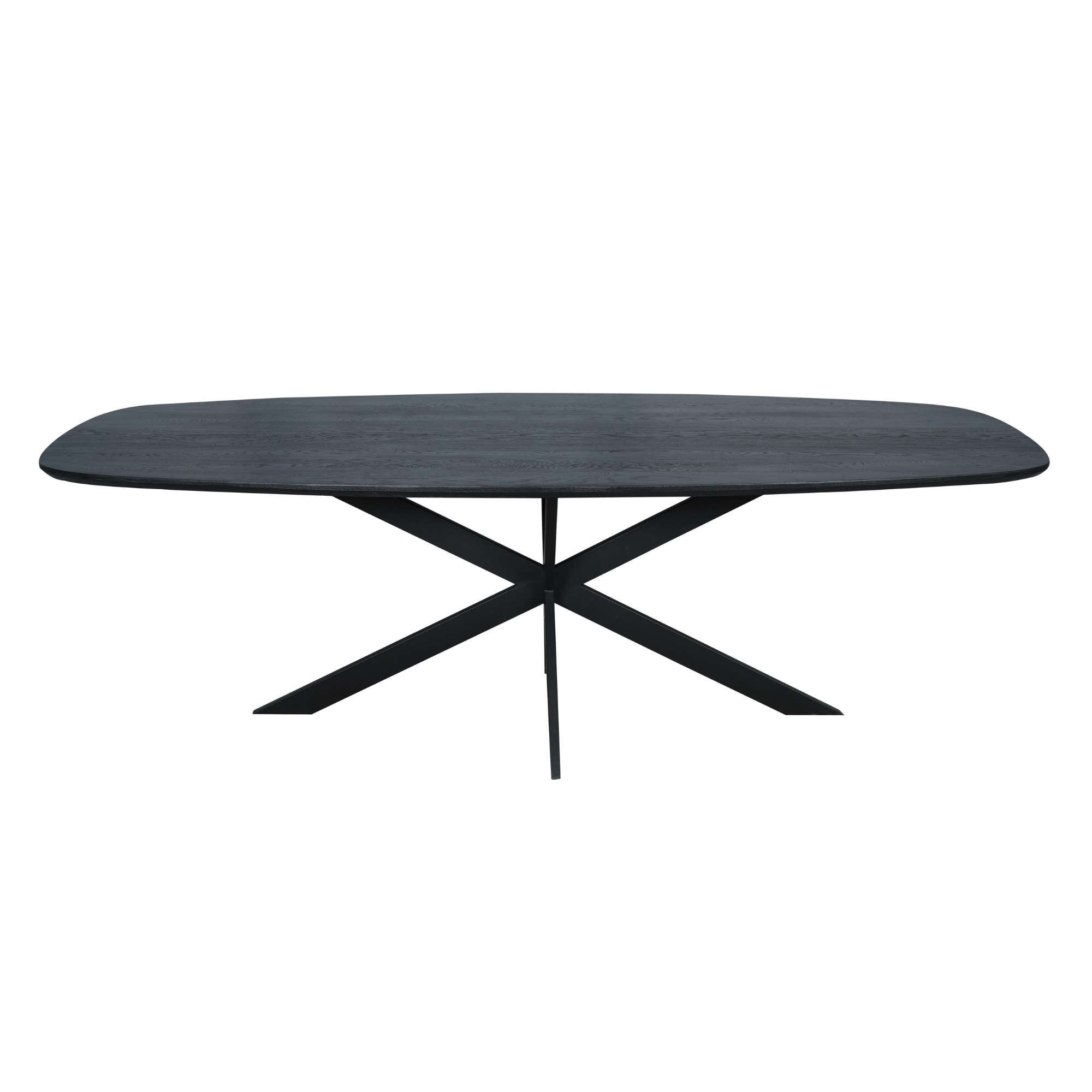 STF-2121_4 Deens ovale eettafel Ferris Zwart Eikenhout 240 cm - Image 5