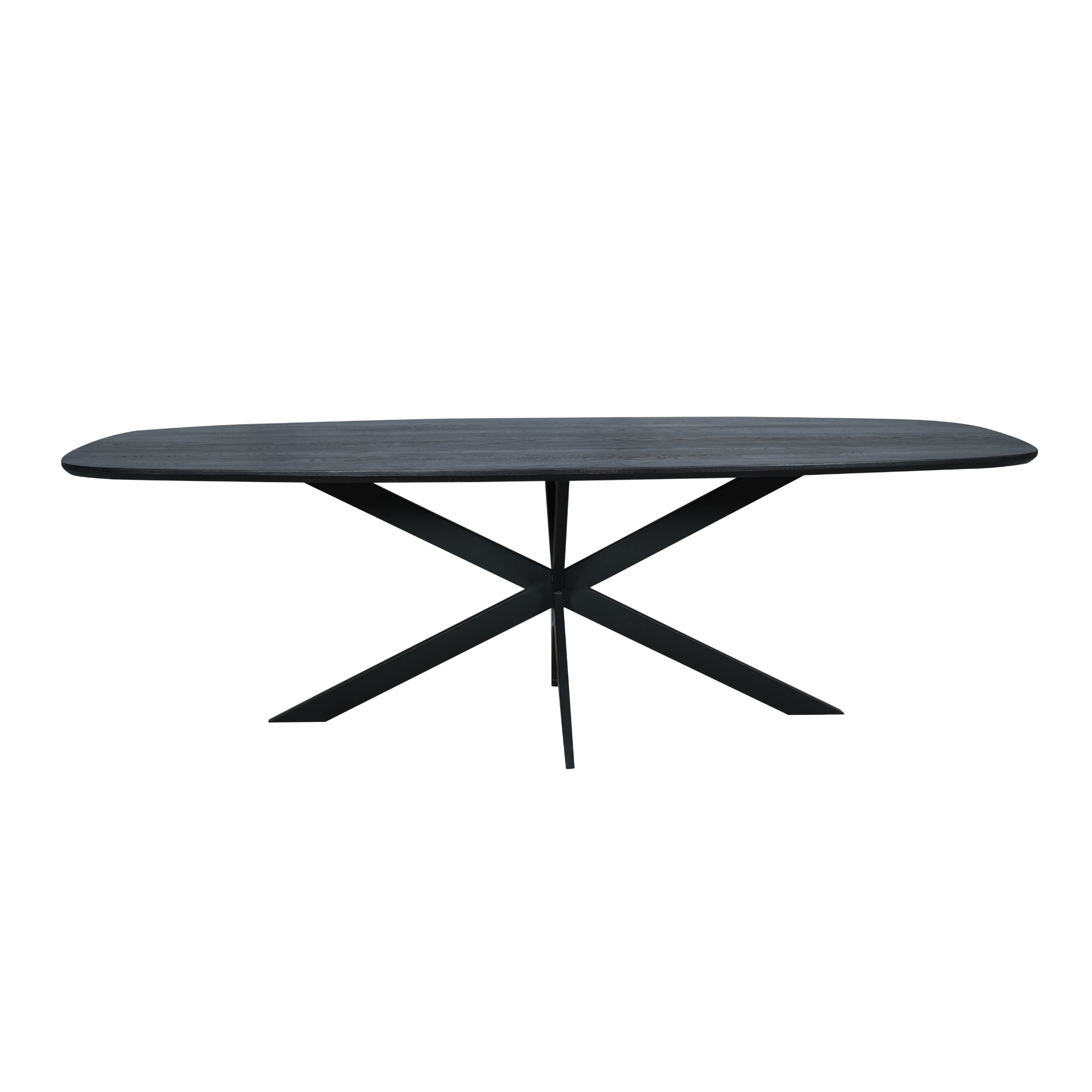 STF-2121_5 Deens ovale eettafel Ferris Zwart Eikenhout 240 cm - Image 6