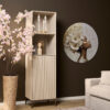 STF-3607_1 Boekenkast Madison Zand Mangohout 55 cm - Image 2