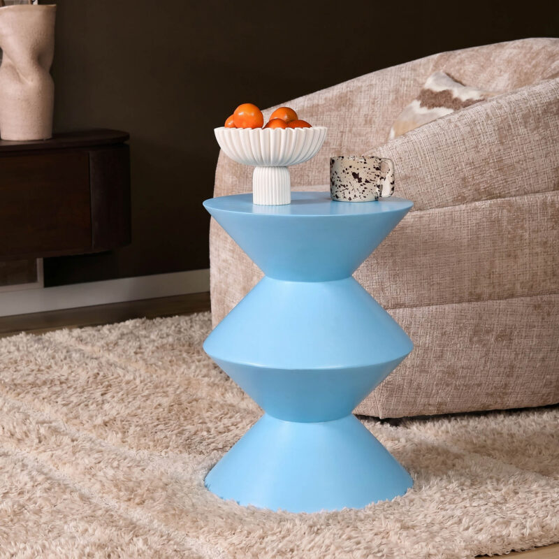 Bijzettafel Abel Blauw Mangohout 33 cm - Image 1