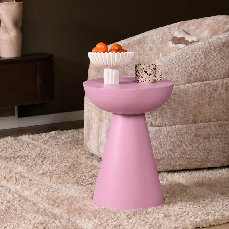 Bijzettafel Owen Roze Mangohout 30 cm - Image 1