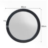 Ronde spiegel Dide Zwart Mangohout 80 cm - Image 3