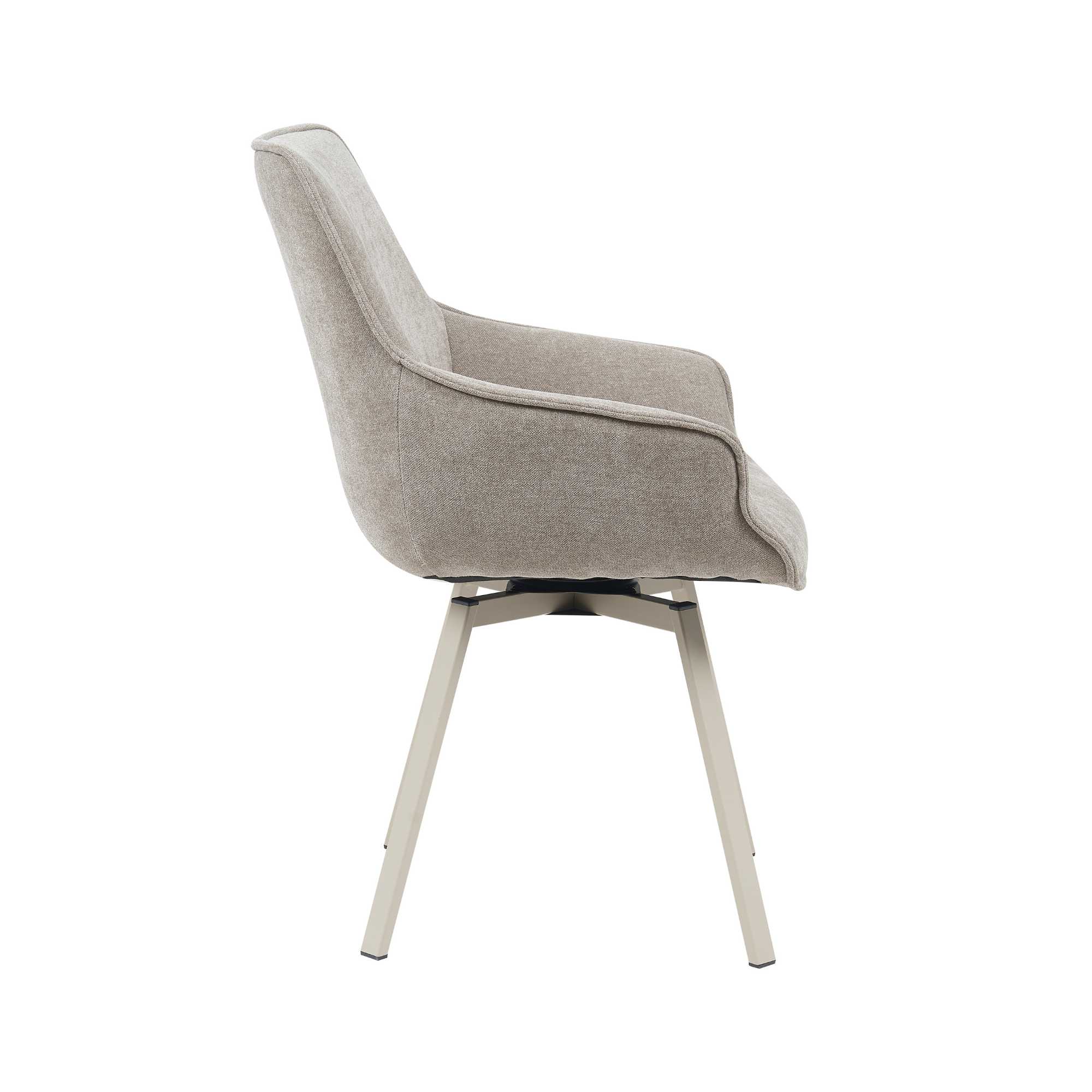 Draaibare eetkamerstoel Mees Taupe - Image 5