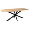 STF-2131_2 Deens ovale eettafel Ferris Naturel Eikenhout 280 cm - Image 3