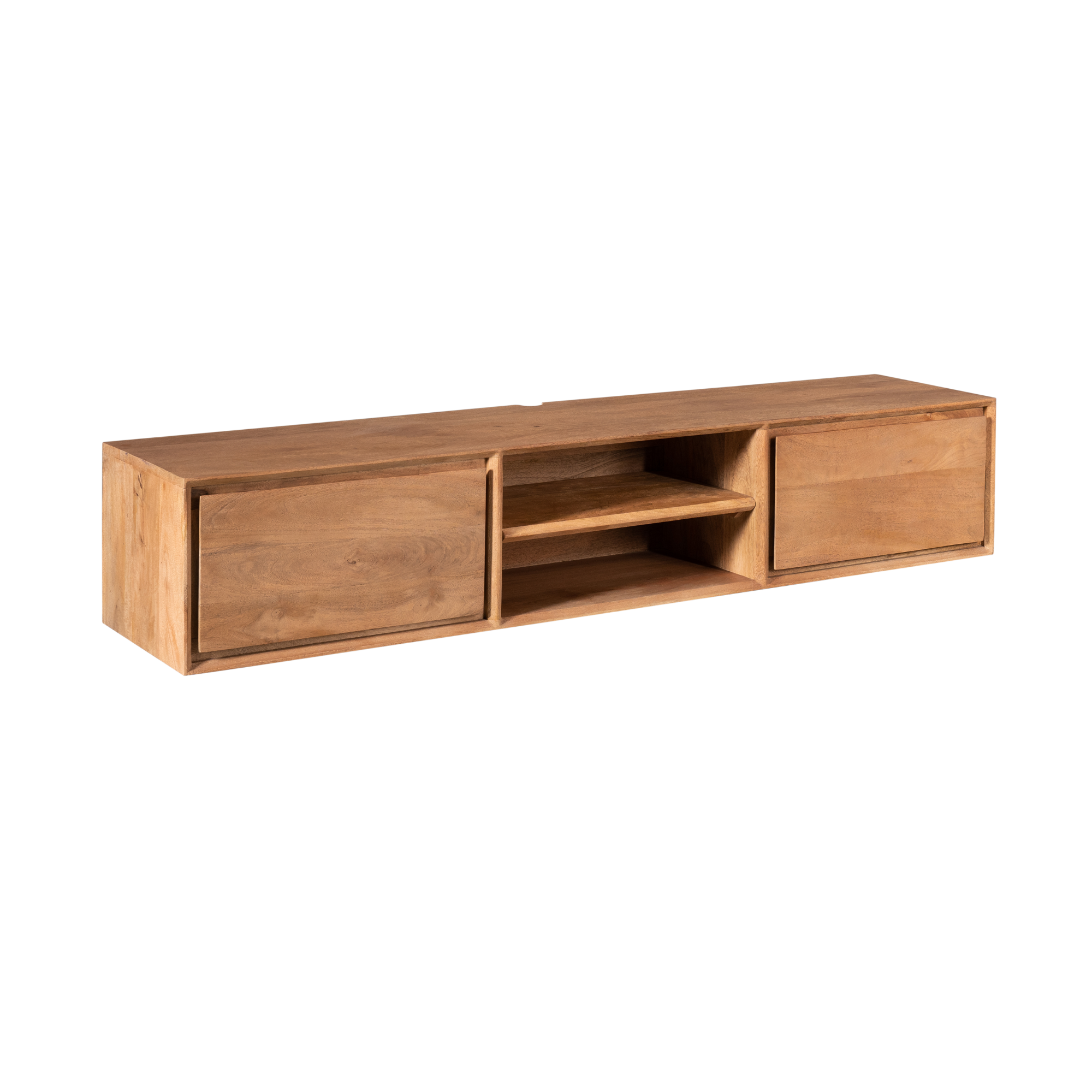 STF-1602_7 Zwevend tv meubel Ambiance Naturel Mangohout 160 cm - Image 8