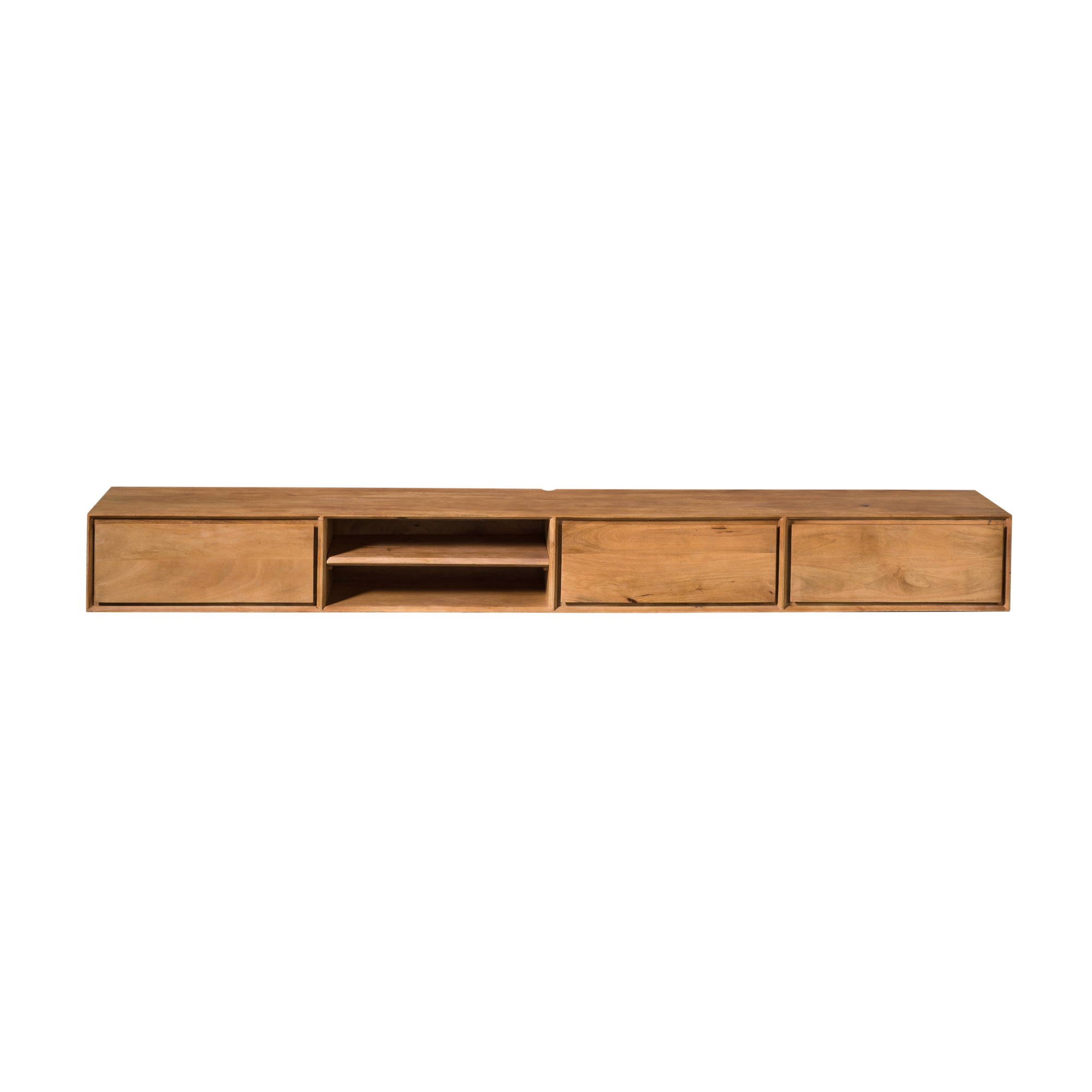 STF-1604_5 Zwevend tv meubel Ambiance Naturel Mangohout 240 cm - Image 6