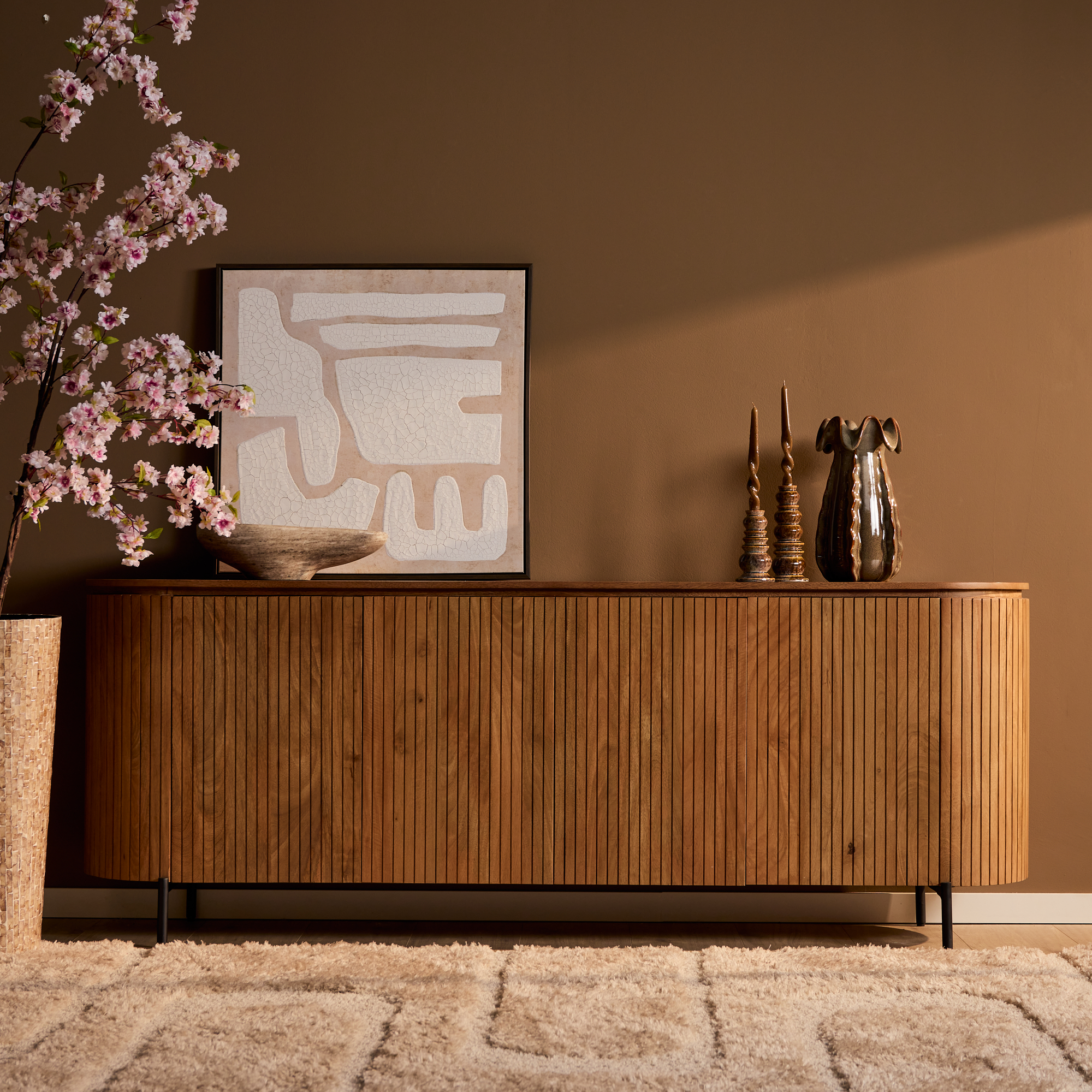 Dressoir Solana Naturel Mangohout 210 cm - Image 2