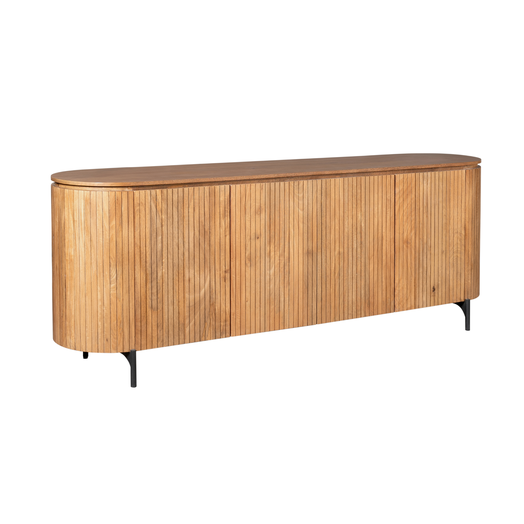 Dressoir Solana Naturel Mangohout 210 cm - Image 4