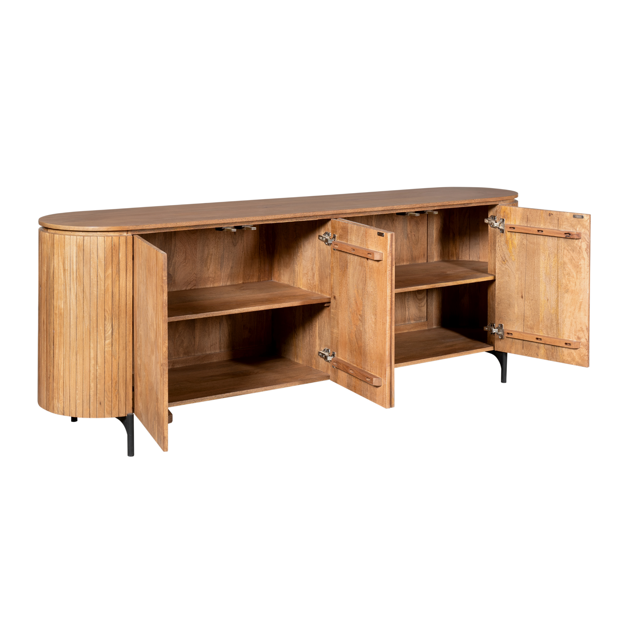 Dressoir Solana Naturel Mangohout 210 cm - Image 5