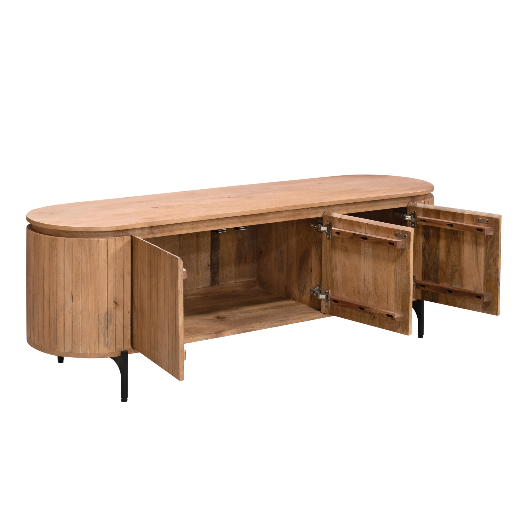 Tv meubel Solana Naturel Mangohout 165 cm - Image 9