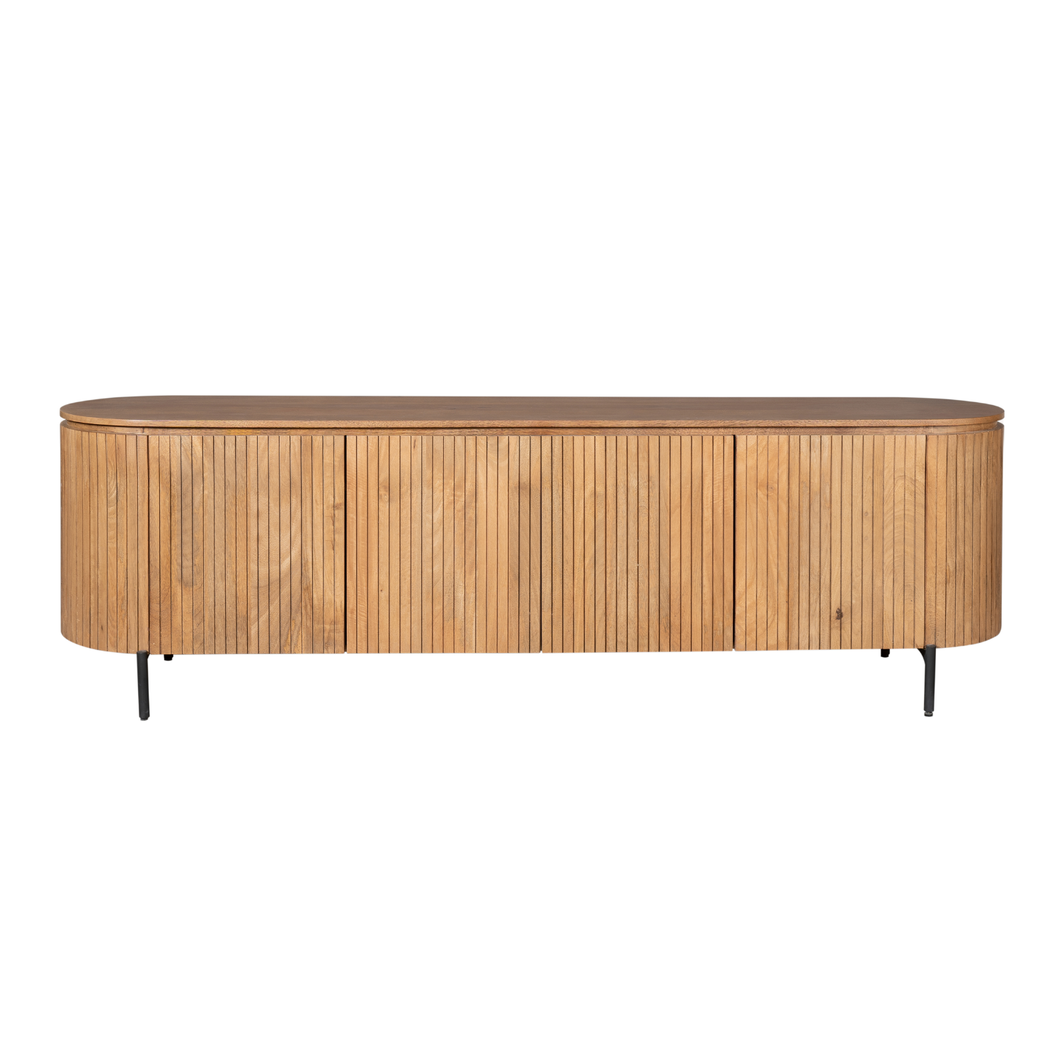 STF-1811_1 Tv meubel Solana Naturel Mangohout 210 cm - Image 2
