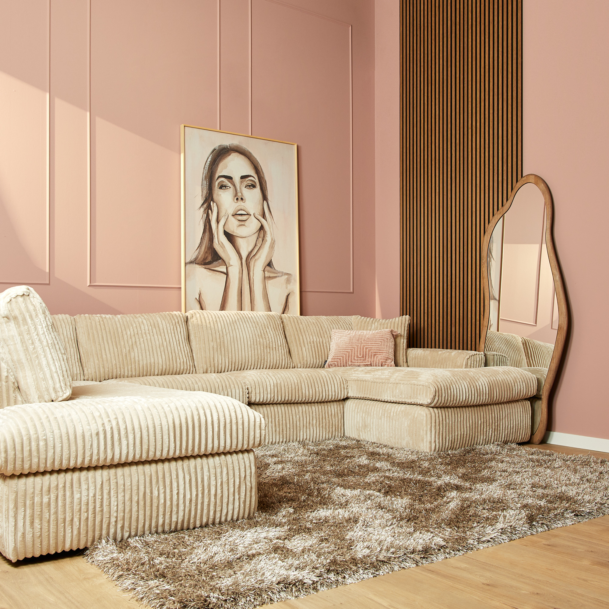MySofa Teddy U-Bank Beige  - Image 3