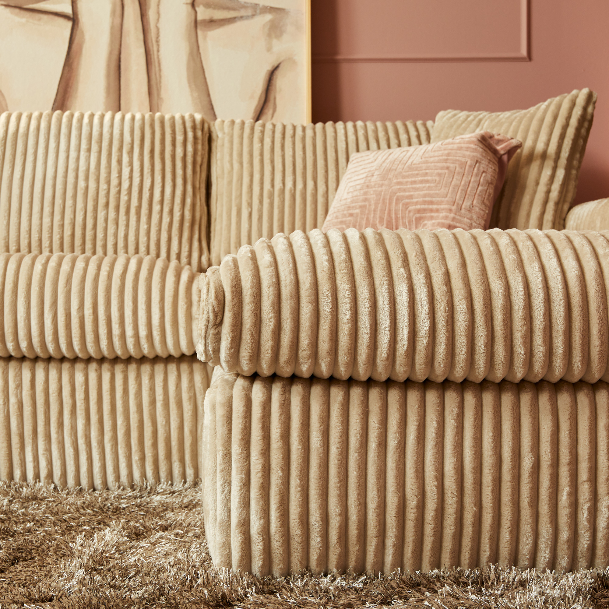 MySofa Teddy U-Bank Beige  - Image 5