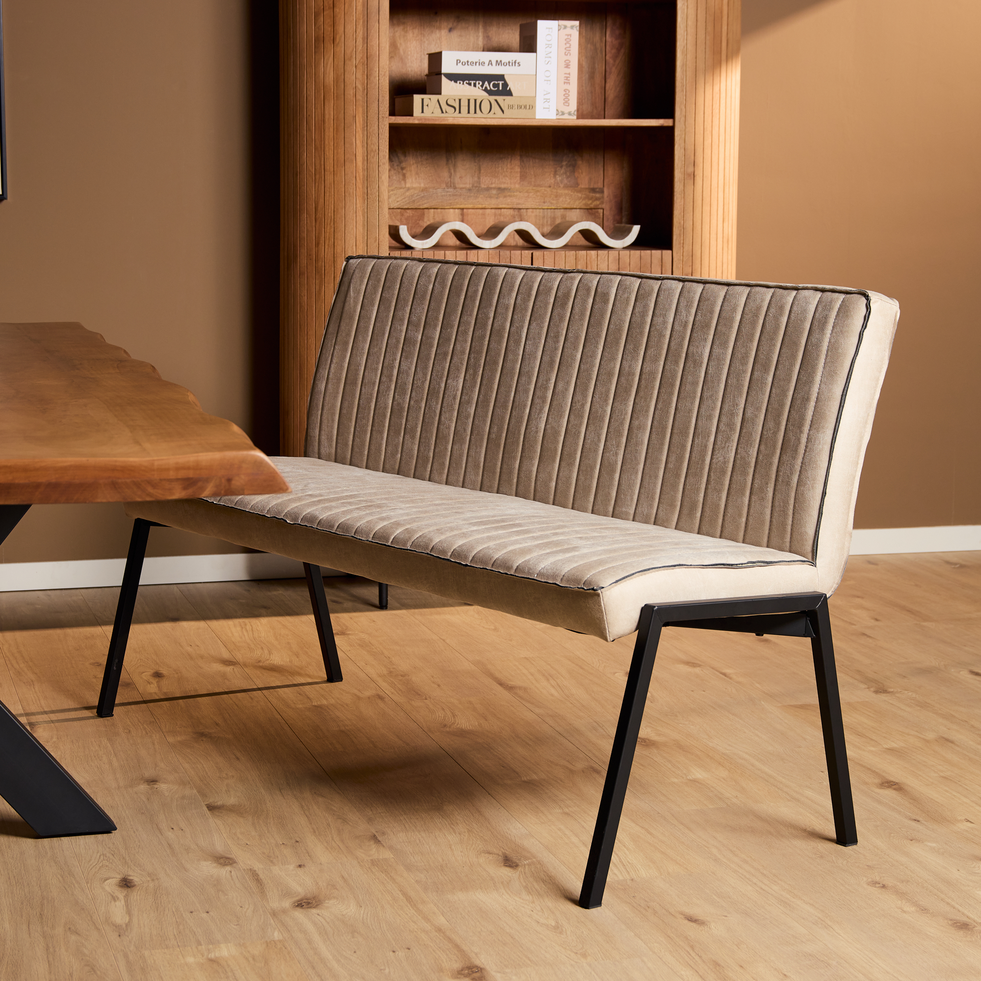 Eetkamerbank Tivoli Beige 155 cm - Image 1