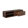 STF-1611_7 Zwevend tv meubel Ambiance Bruin Mangohout 120 cm - Image 8
