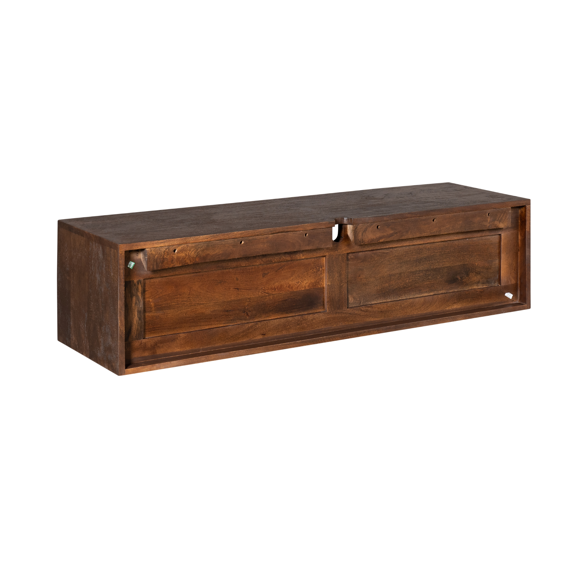 Zwevend tv meubel Ambiance Bruin Mangohout 120 cm - Image 9