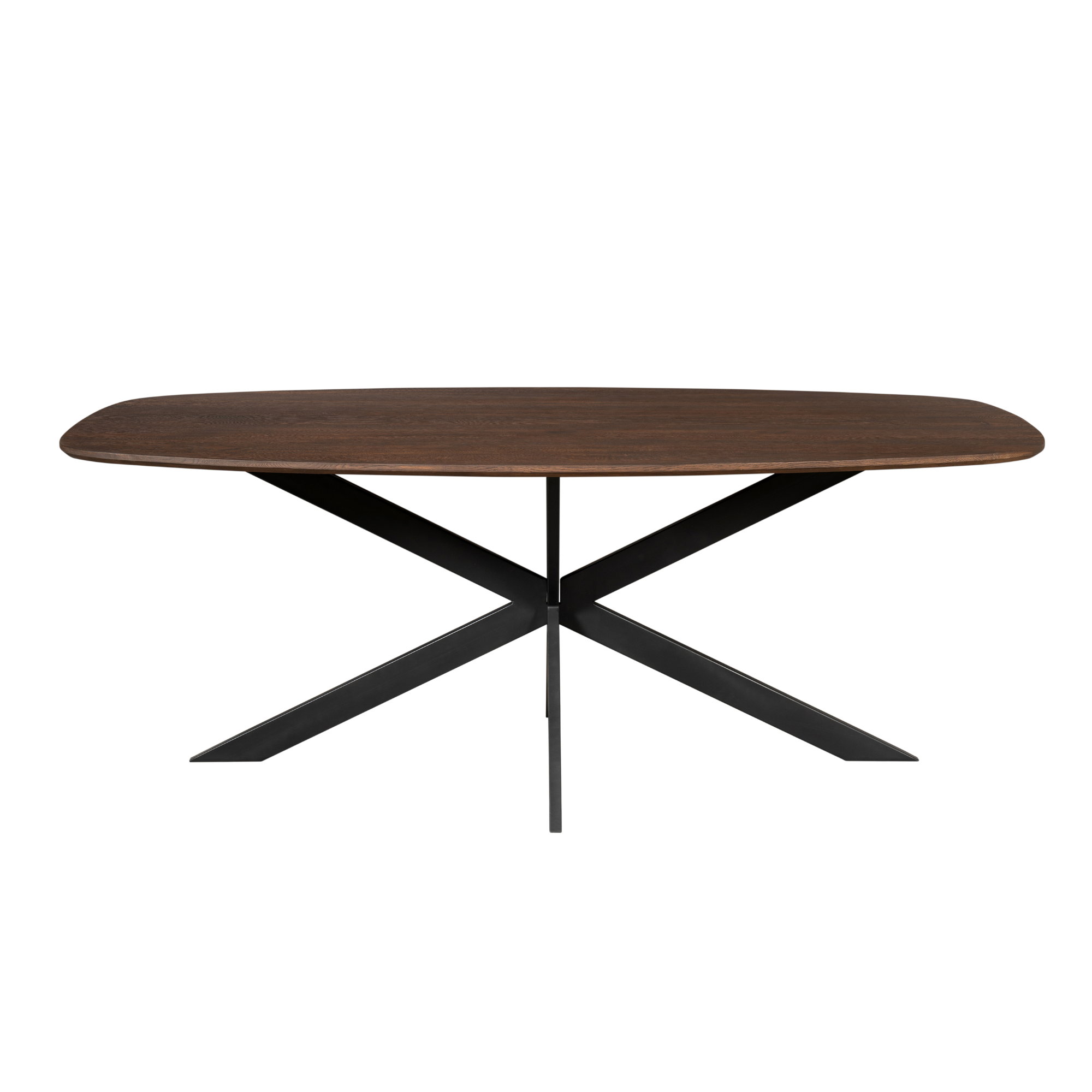 STF-2143_6 Deens ovale eettafel Ferris Bruin Eikenhout 180 cm - Image 7