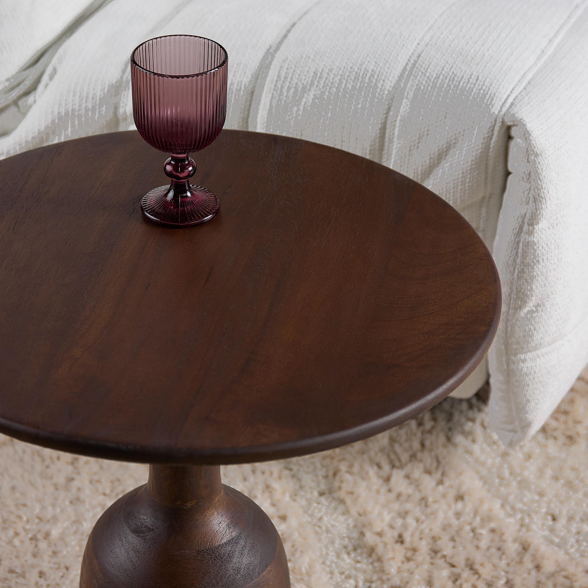 Bijzettafel Donna Bruin Mangohout - Image 2