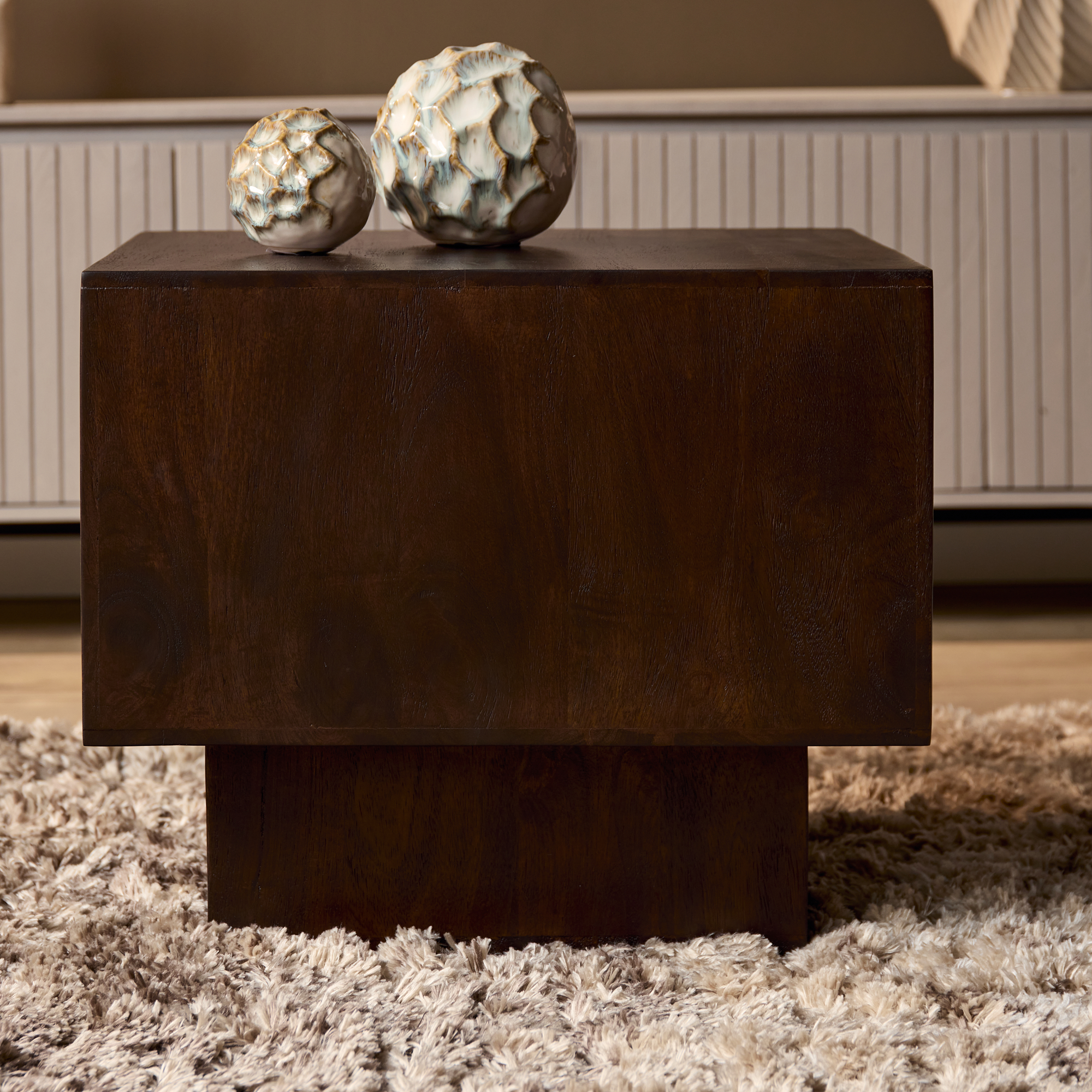 Salontafel Livia Bruin Mangohout 56 cm - Image 2