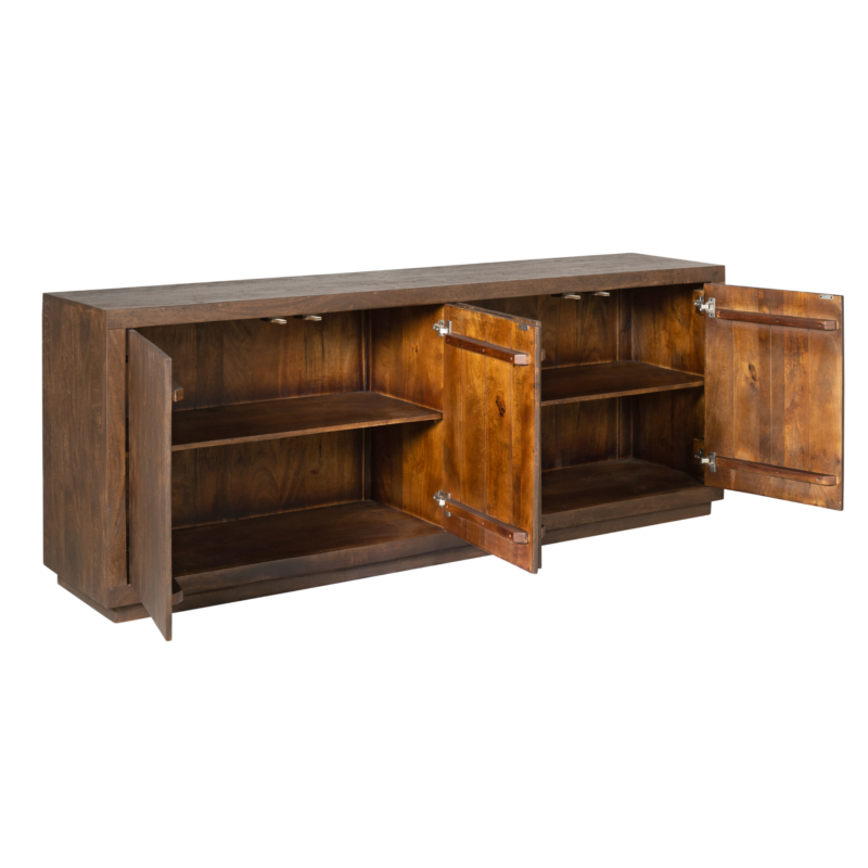 Dressoir Brussel Bruin Mangohout 200 cm - Image 6