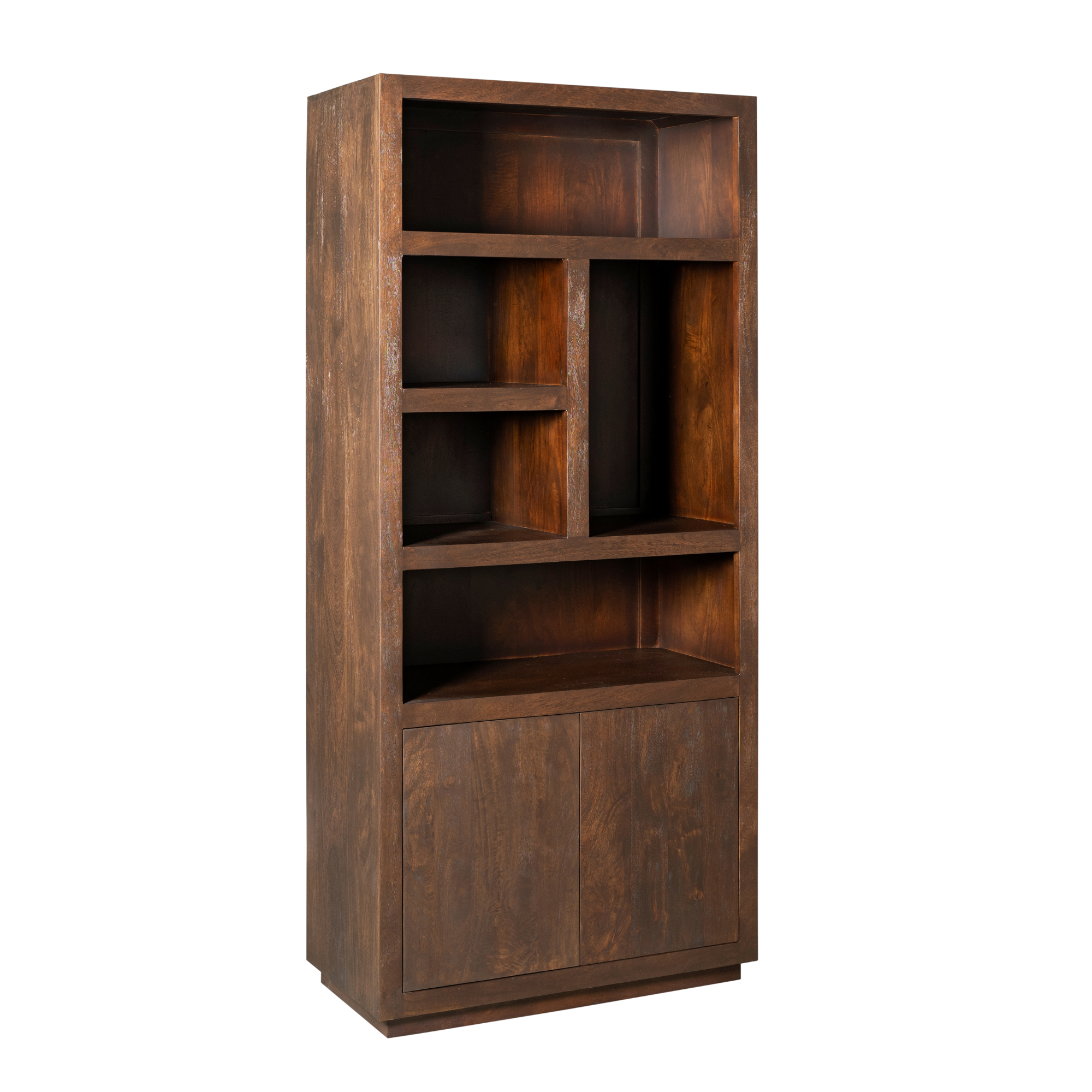 Vakkenkast Brussel Bruin Mangohout 90 cm - Image 4