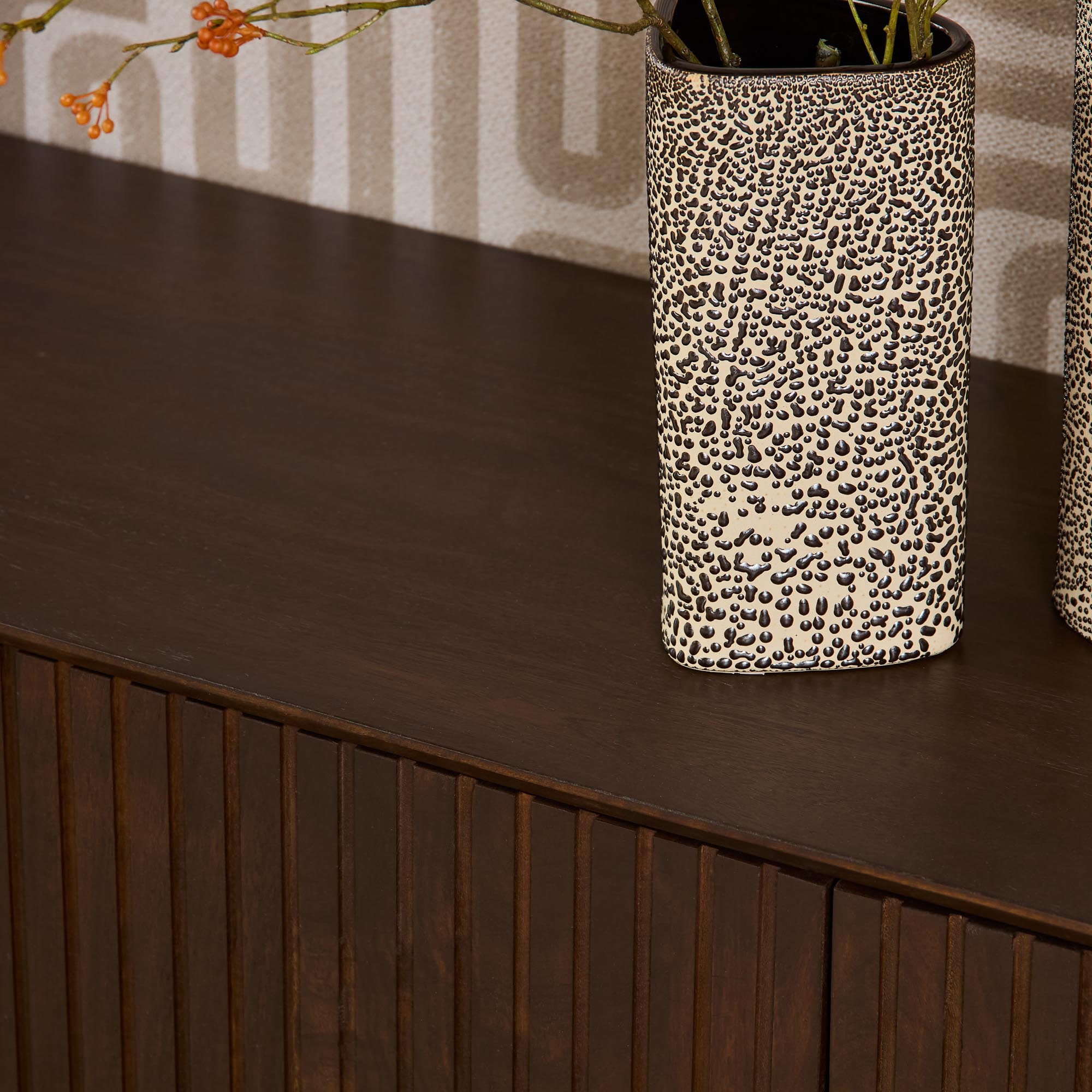Tv meubel Madison Bruin Mangohout 210 cm - Image 4