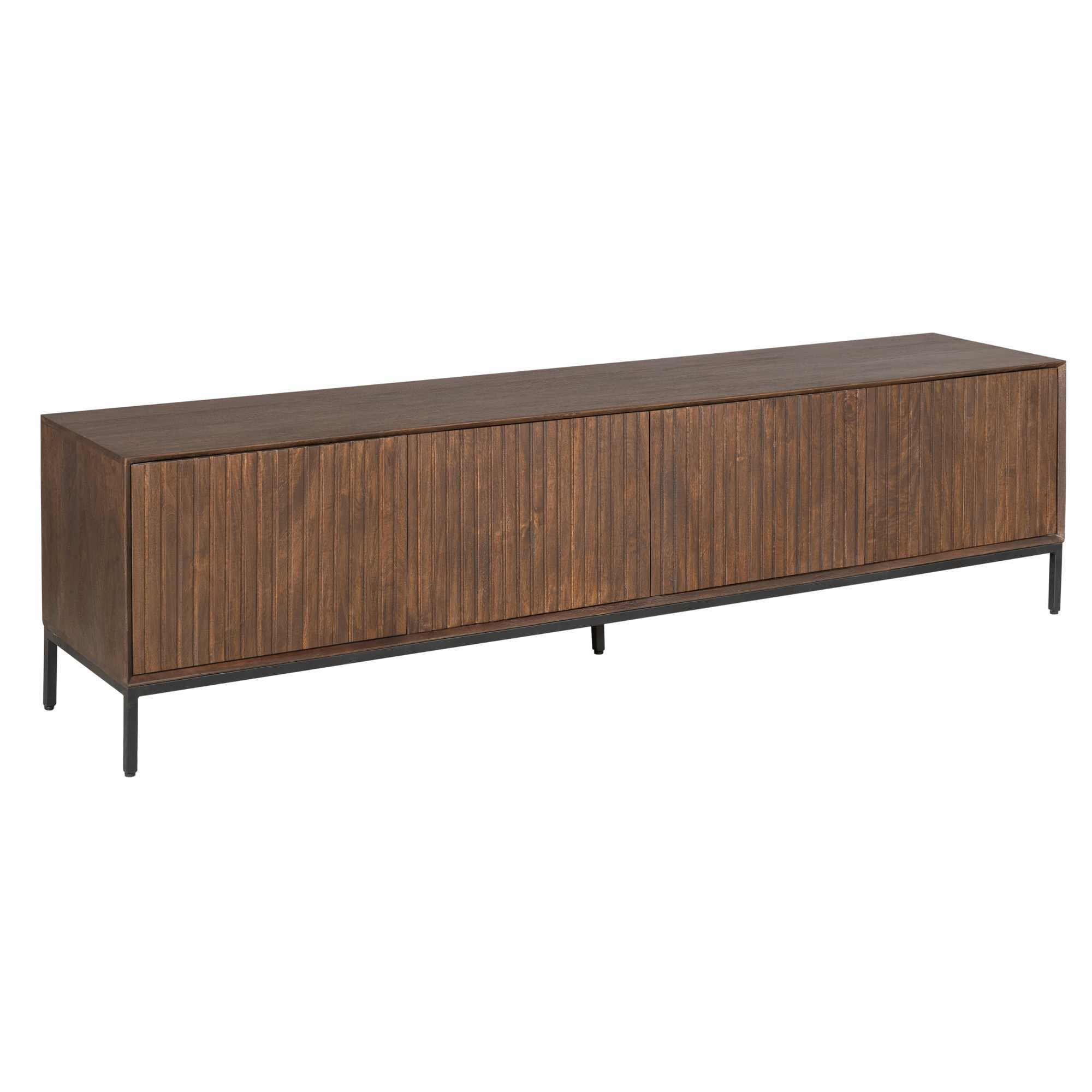 Tv meubel Madison Bruin Mangohout 210 cm - Image 6