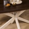 STF-6792_2 Deens ovale eettafel Madison Bruin Poot Zand Mangohout 160 cm - Image 3