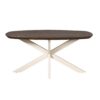 STF-6792_6 Deens ovale eettafel Madison Bruin Poot Zand Mangohout 160 cm - Image 7