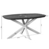 STF-6792_7 Deens ovale eettafel Madison Bruin Poot Zand Mangohout 160 cm - Image 8