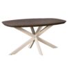 STF-6792_9 Deens ovale eettafel Madison Bruin Poot Zand Mangohout 160 cm - Image 10