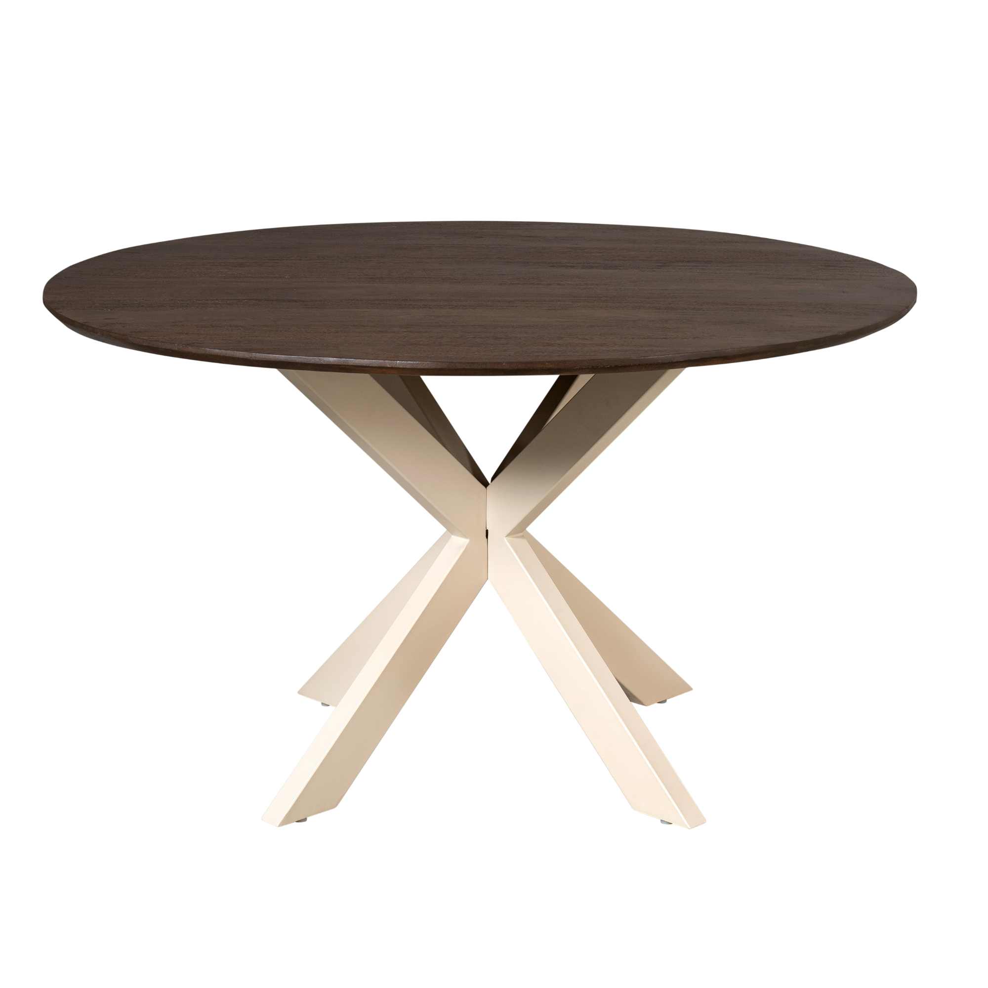 Ronde eettafel Madison Bruin Poot Zand Mangohout 150 cm - Image 7