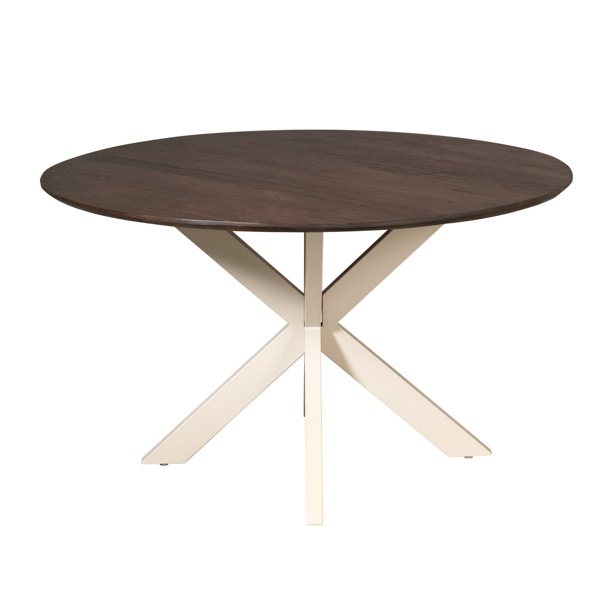 Ronde eettafel Madison Bruin Poot Zand Mangohout 150 cm - Image 9
