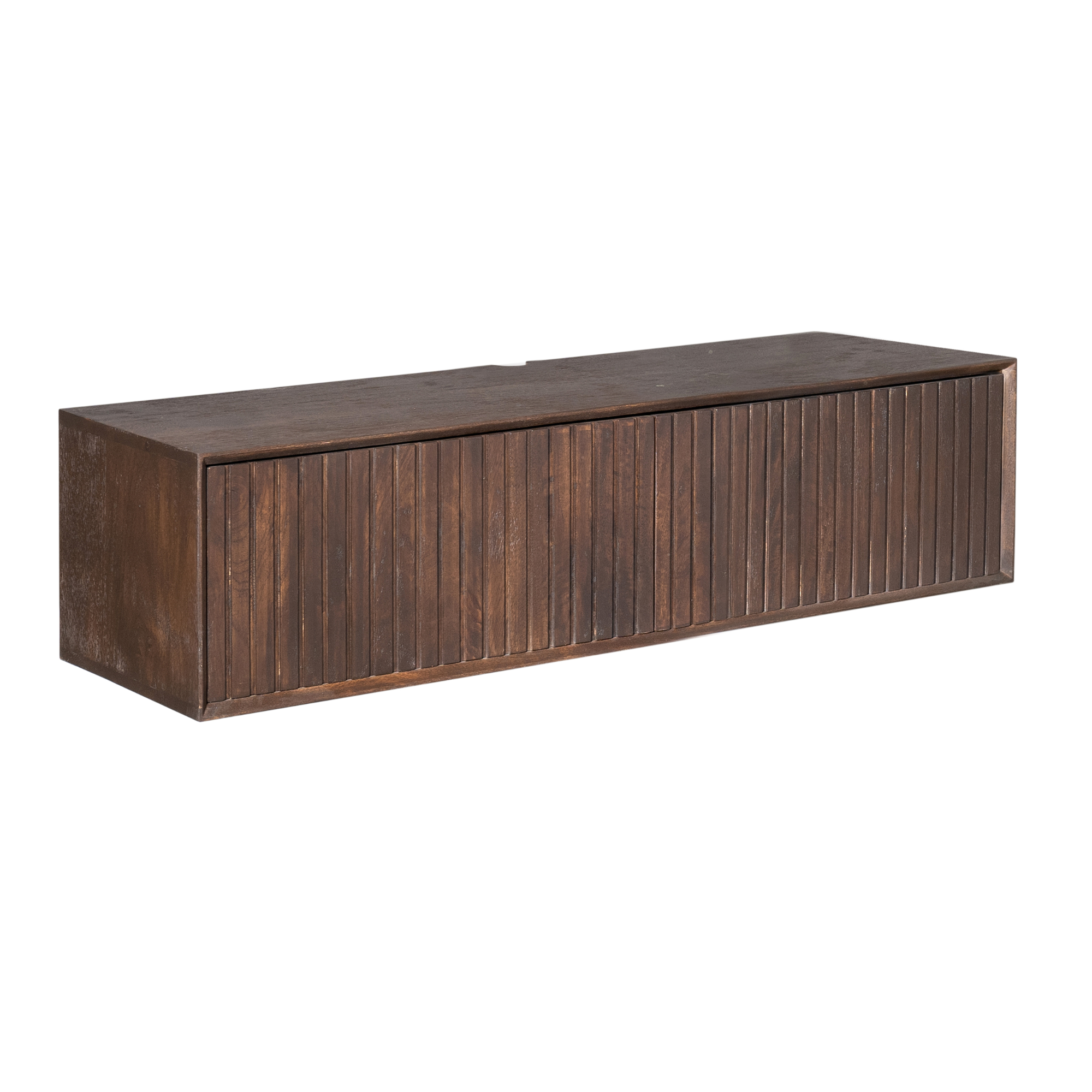 STF-7324_4 Zwevend tv meubel Madison Bruin Mangohout 120 cm - Image 5
