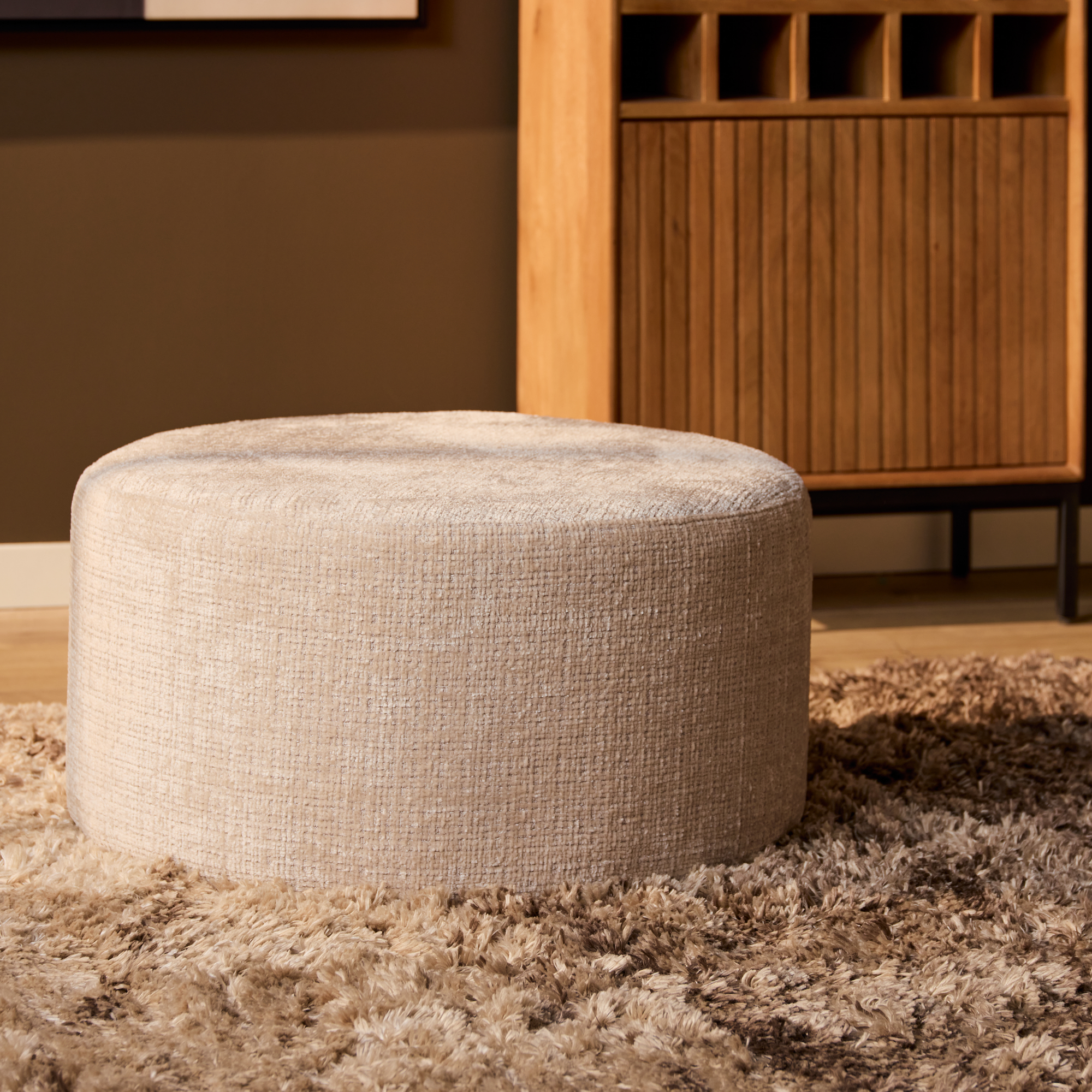 MYS-1102_0 Ronde Hocker Naturel 60 cm | Cremona 02 - Image 1