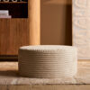 Ronde Hocker Beige 80 cm | Tilia 03 - Image 1