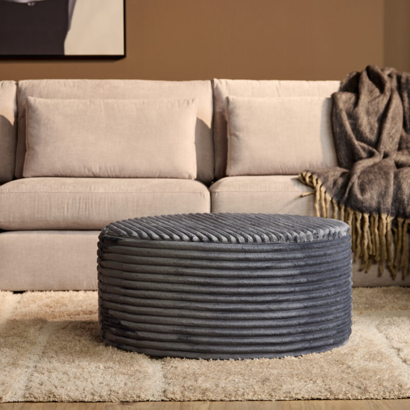 Ronde Hocker Antraciet 80 | Tilia 85 - Image 1