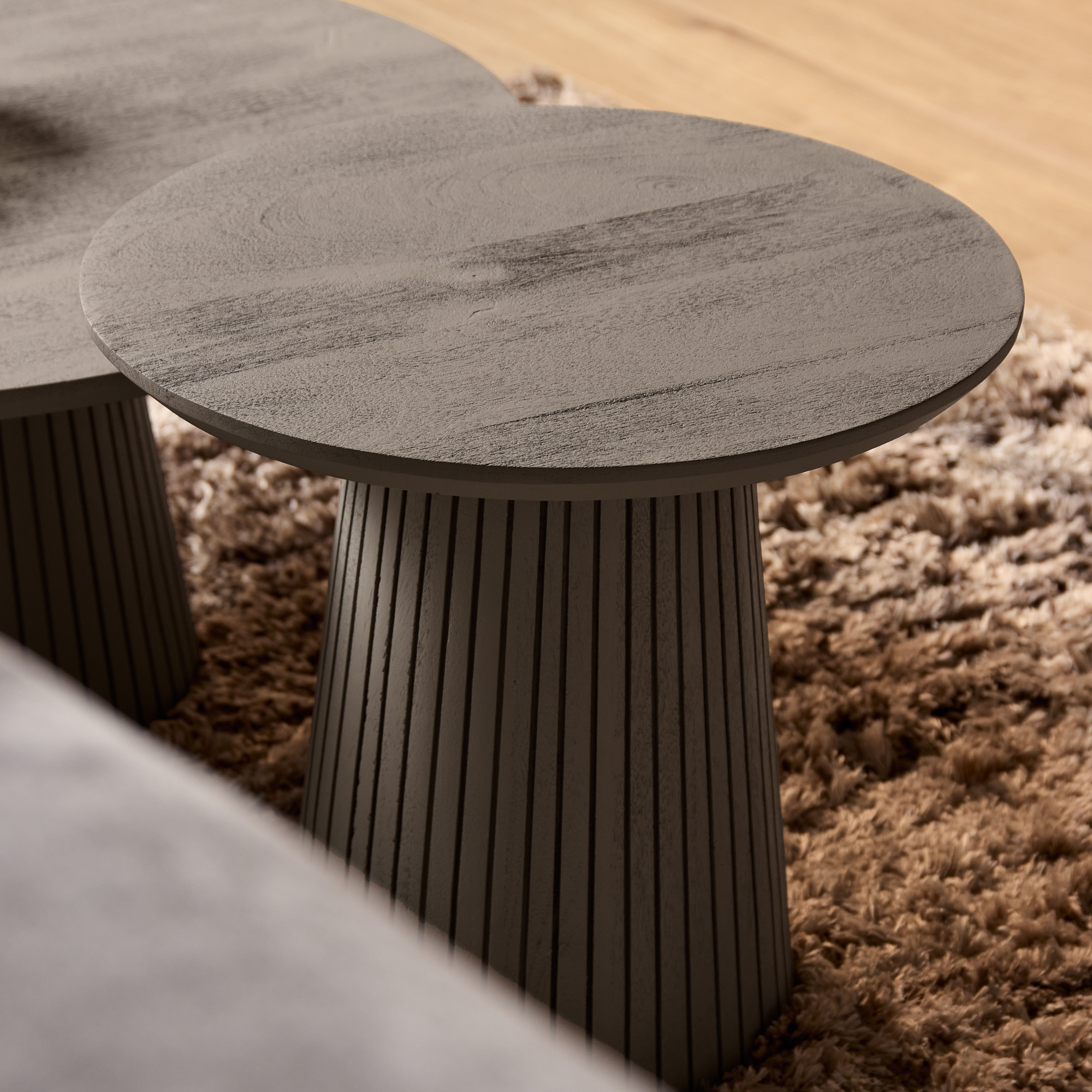 STF-2901_1 Salontafel Solana Taupe Mangohout 50 cm - Image 2