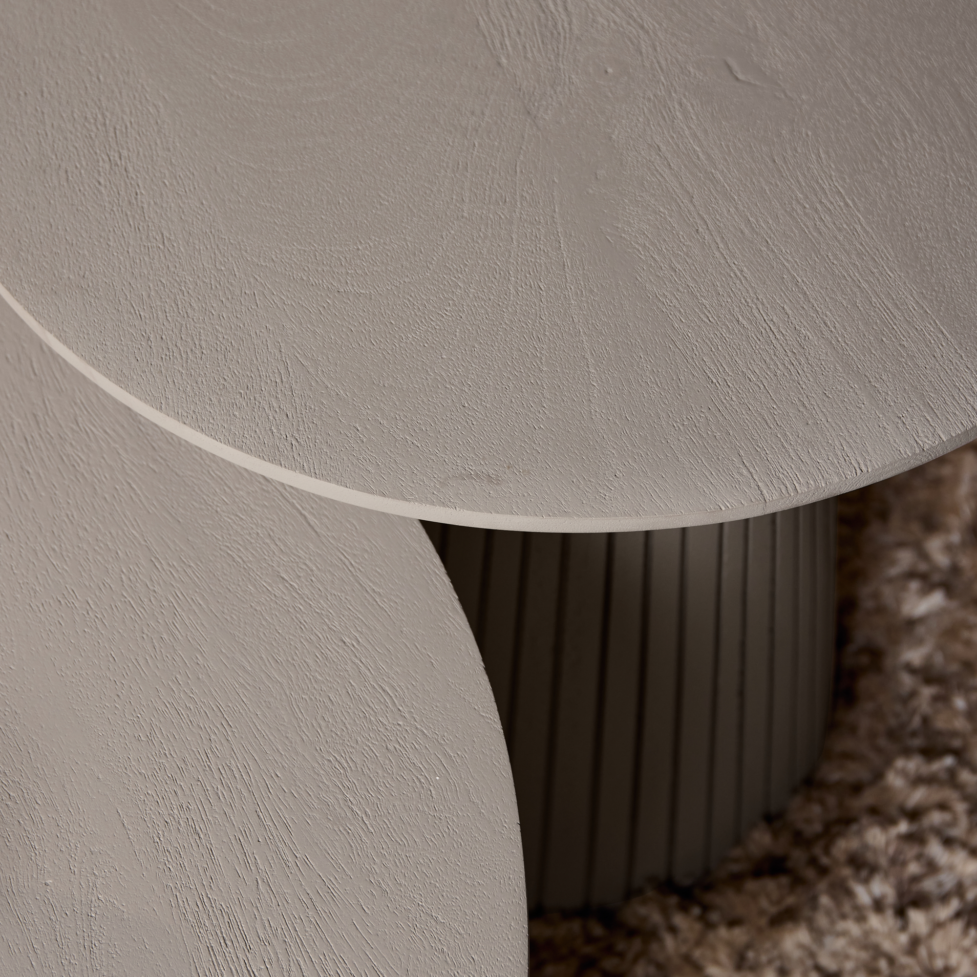 STF-2901_4 Salontafel Solana Taupe Mangohout 50 cm - Image 5
