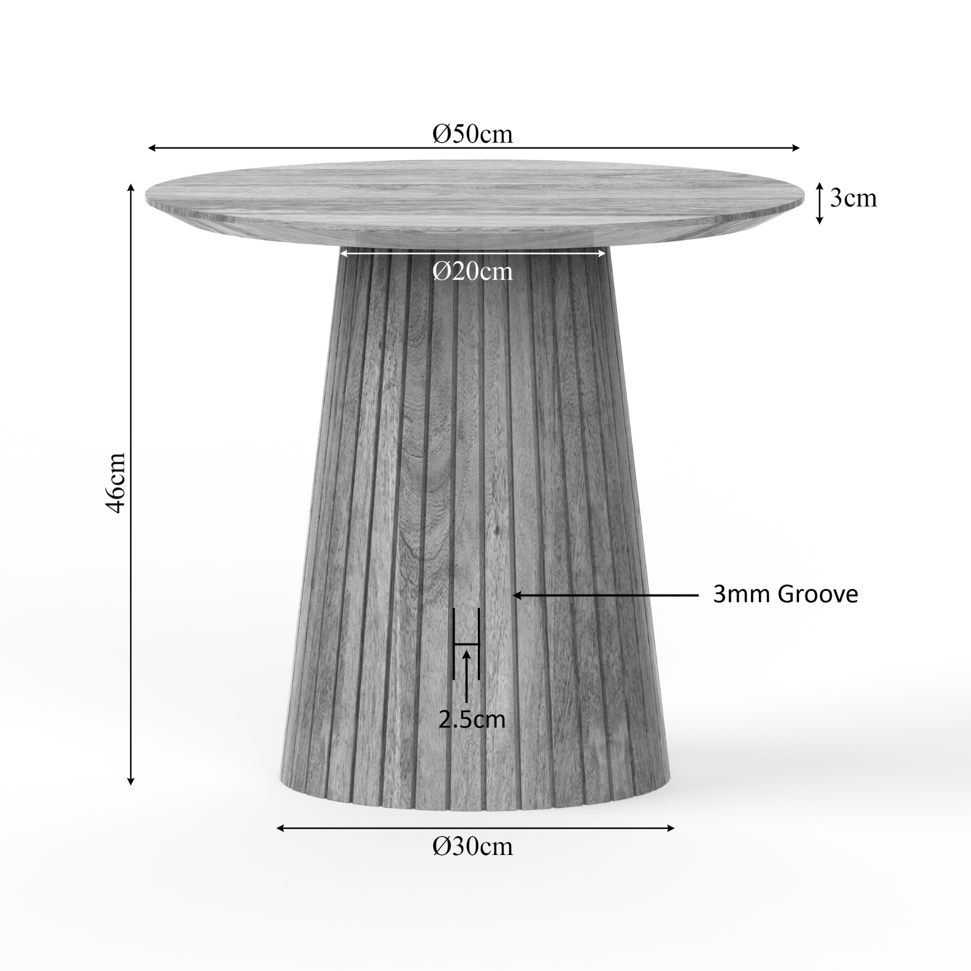 STF-2901_8 Salontafel Solana Taupe Mangohout 50 cm - Image 9