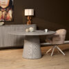 STF-2904_0 Ronde eettafel Solana Taupe Mangohout 150 cm - Image 1