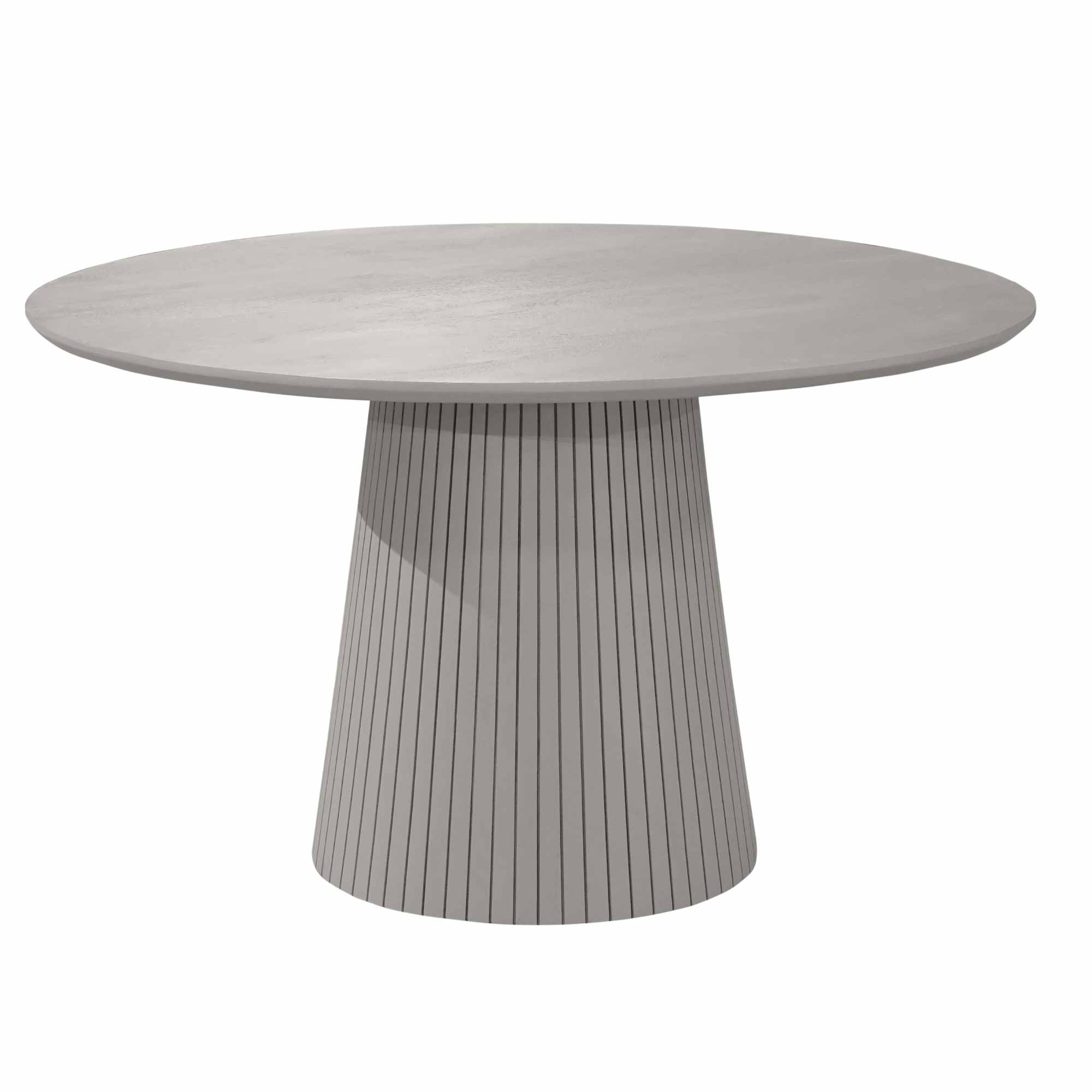 STF-2904_4 Ronde eettafel Solana Taupe Mangohout 150 cm - Image 5